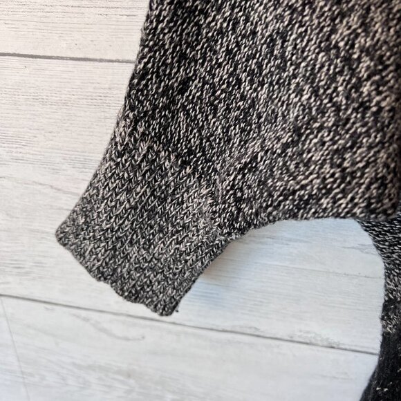 Madewell Cardigan Womens Size XS/S Gray & Black All Angels Batwing Open Front - Picture 11 of 15